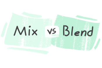 What is the difference between 'mix' and 'blend'?