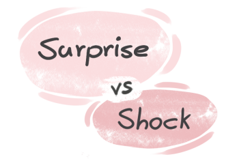 What is the difference between 'surprise' and 'shock'?
