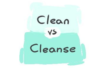 What is the difference between 'clean' and 'cleanse'?