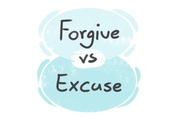 What is the difference between 'forgive' and 'excuse'?