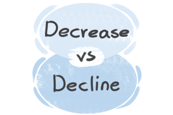 What is the difference between 'decrease' and 'decline'?