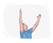 to [thank] {one's} lucky stars