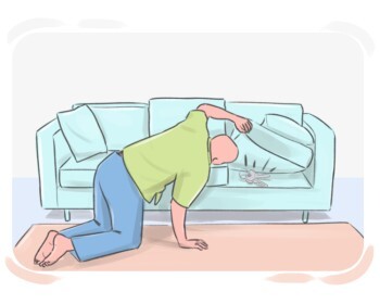 to [run] {sb/sth} to (ground|earth)