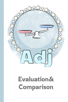 Categorized English Adjectives of Evaluation and Comparison