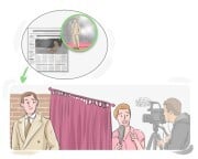 to [keep|maintain] a low profile