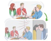 to [cast] a (shadow|cloud) (over|on) {sth}