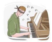 with one (hand|arm) (tied|) behind {one's} back