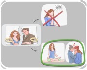 to {not} [look] back