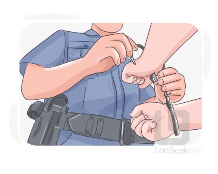 to handcuff definition and meaning