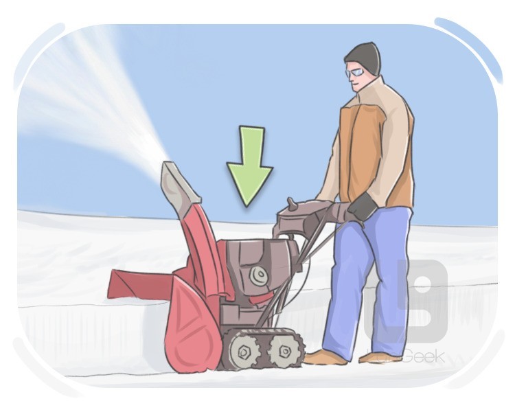 snow blower definition and meaning