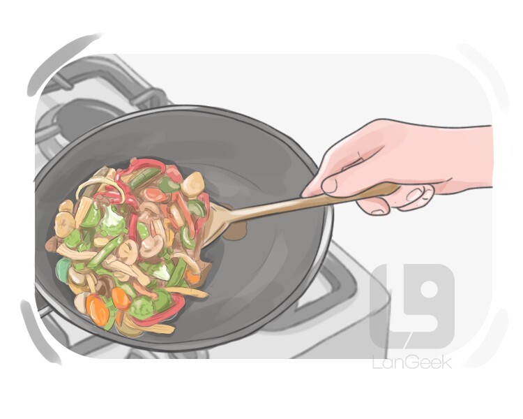 to stir-fry definition and meaning