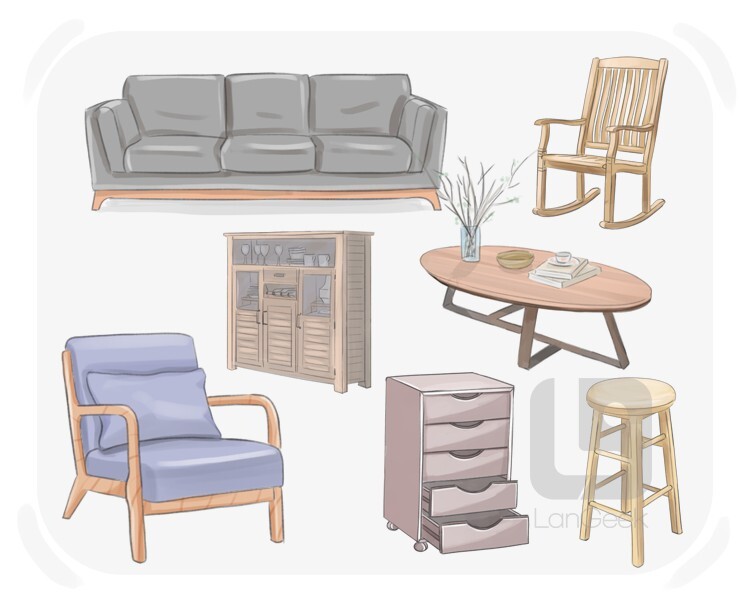 furniture definition and meaning