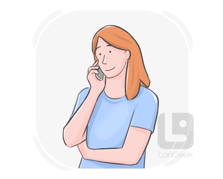 on the phone definition and meaning