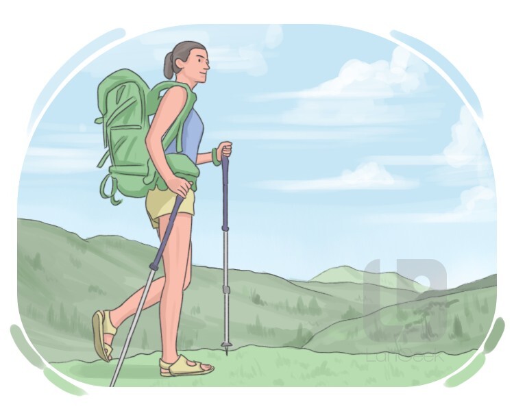 hiking definition and meaning