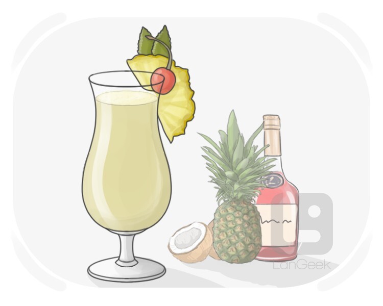 pina colada definition and meaning