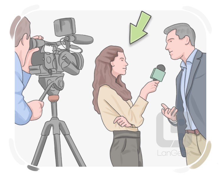 television newscaster definition and meaning