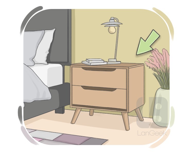 bedside table definition and meaning