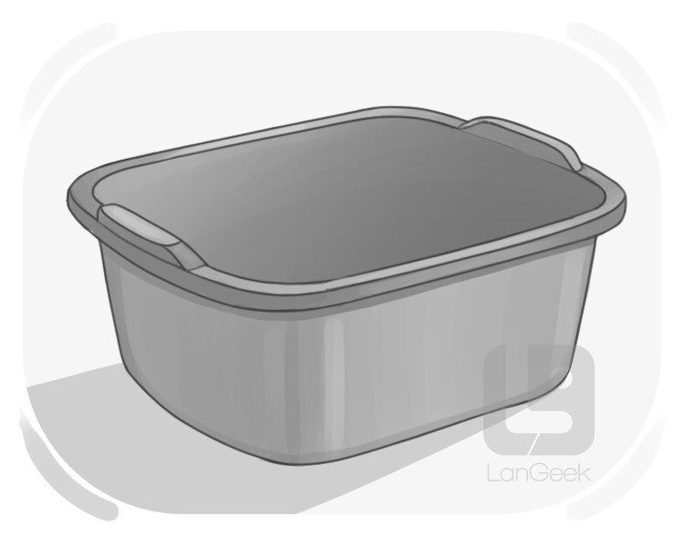 dish pan definition and meaning