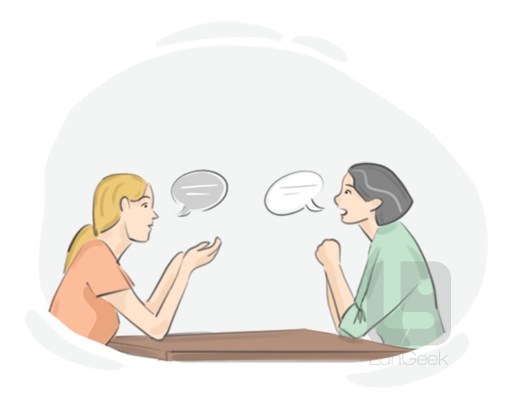 Definition Meaning of Conversation Picture Dictionary