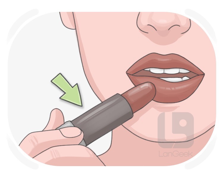 lip rouge definition and meaning