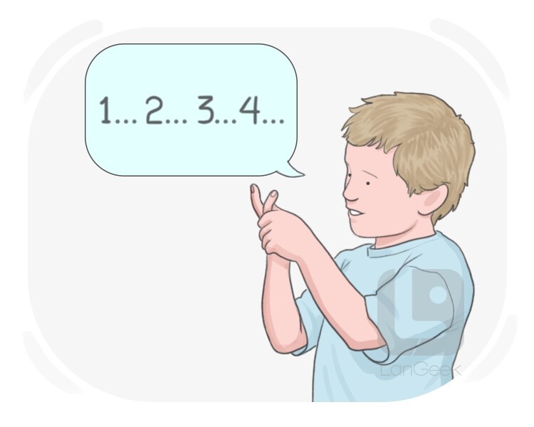 to count definition and meaning