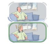 to [keep|have] (all|) {one's} wits about {sb}