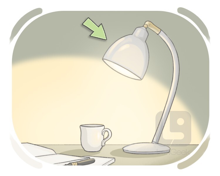 desk lamp definition and meaning