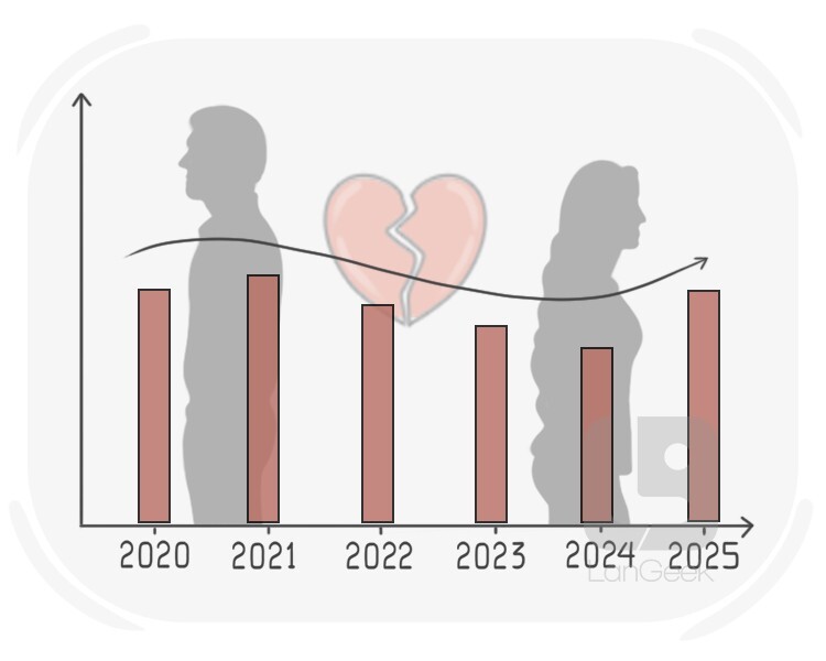 die Scheidungsrate definition and meaning