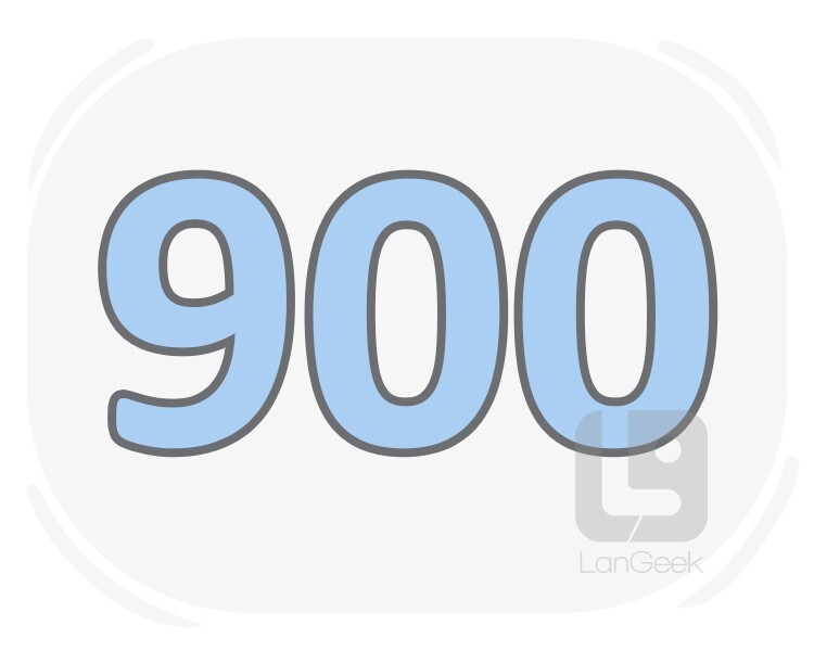 novecientos definition and meaning