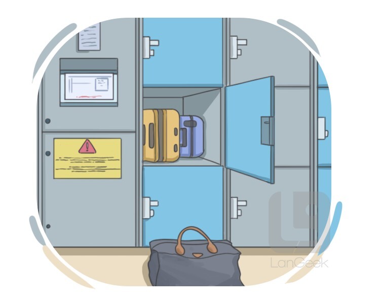 baggage locker definition and meaning