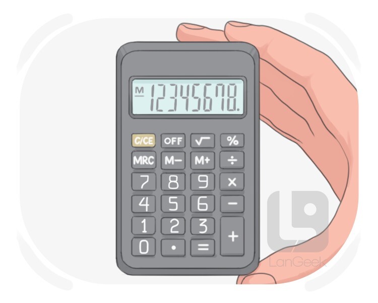 hand calculator definition and meaning