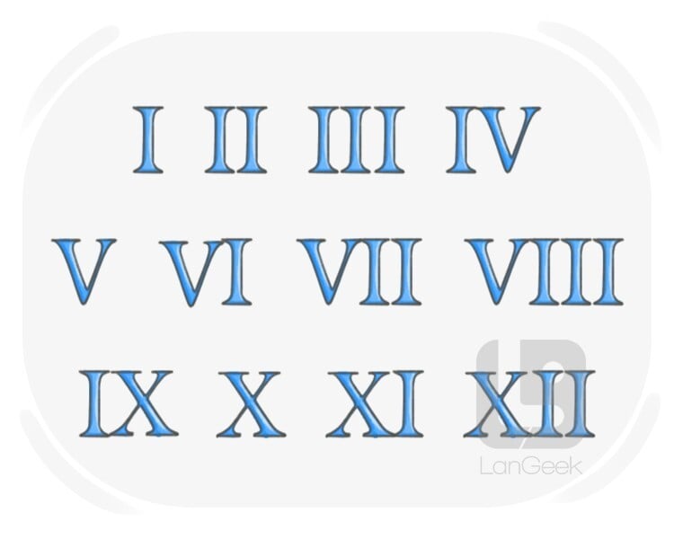 le chiffre romain definition and meaning