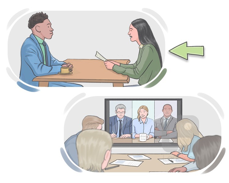 in-person definition and meaning