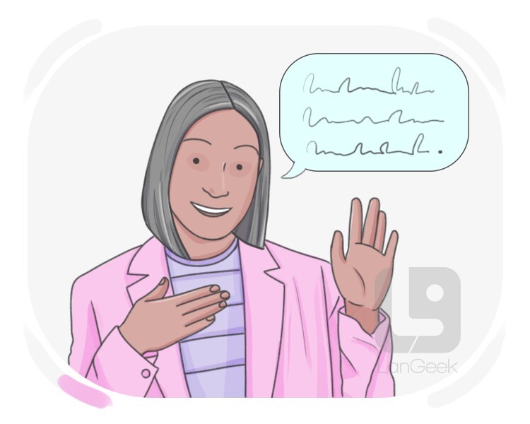 présenter definition and meaning