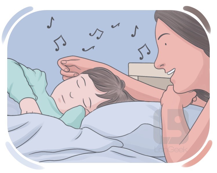 to [sing] {sb} to sleep definition and meaning
