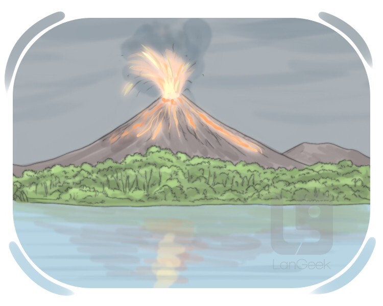 volcanic definition and meaning