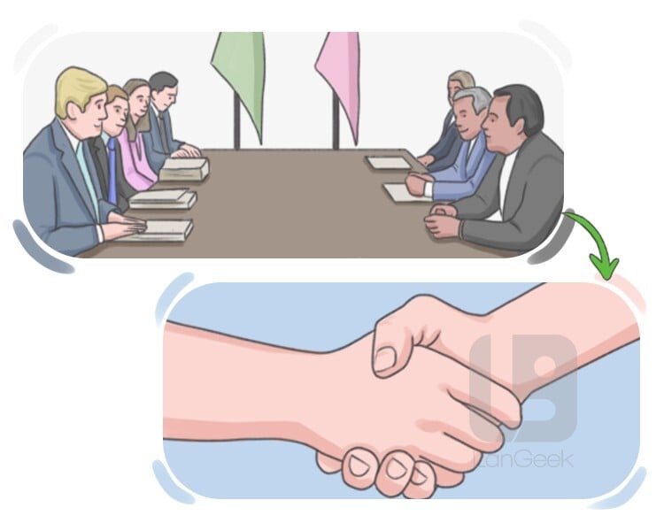 la negociación definition and meaning