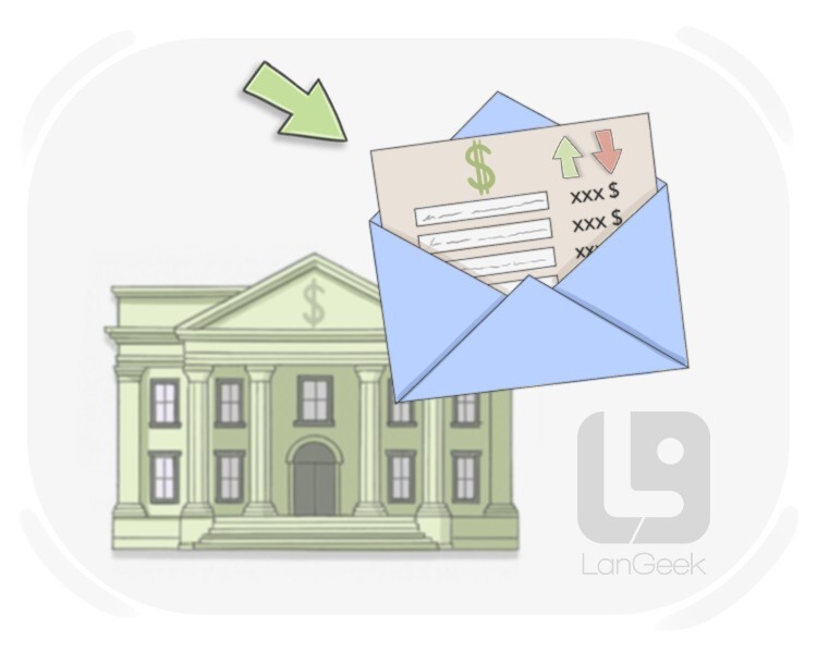 bank statement definition and meaning