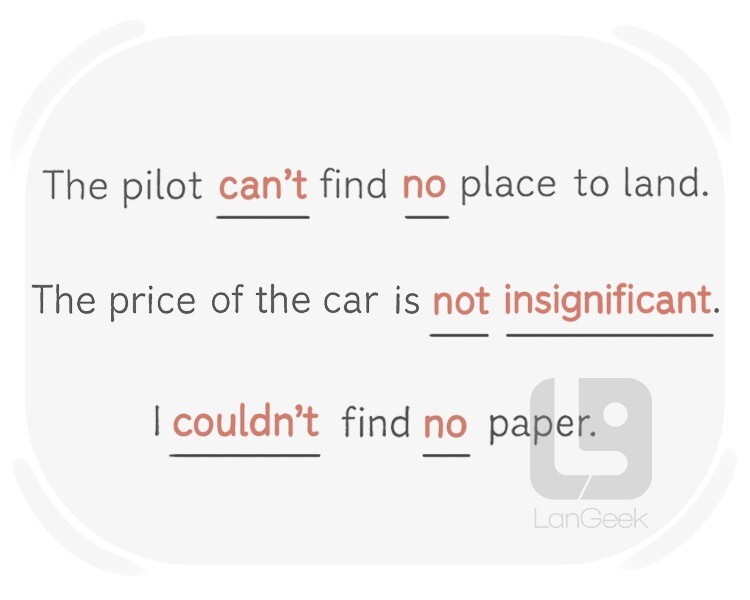 double negative definition and meaning