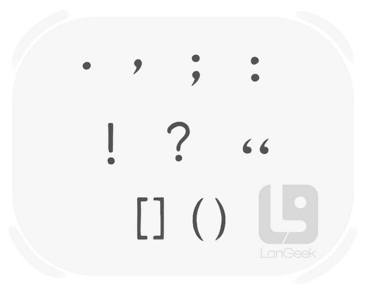 punctuation definition and meaning