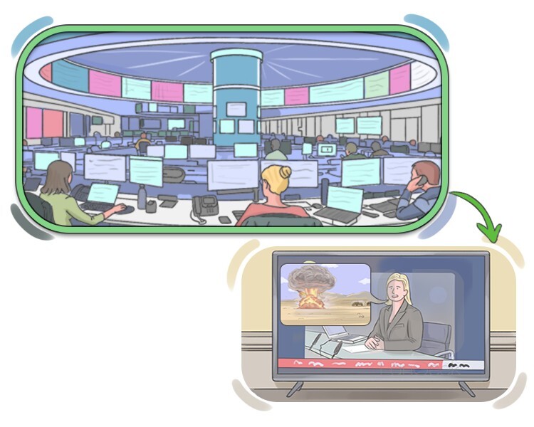 newsroom definition and meaning