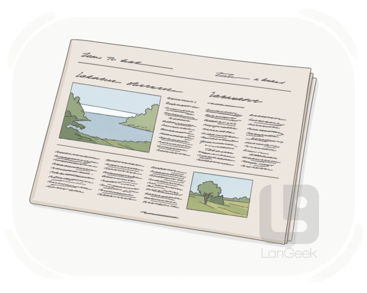 newssheet definition and meaning